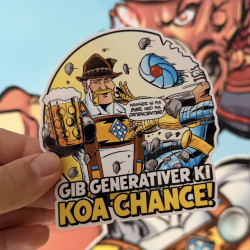 TRACHT MAN STICKER "GIB...